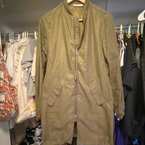 Lightweight Army Green Coat